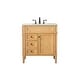 preview thumbnail 5 of 8, Elegant Lighting VF12532 Park Avenue 32" Free Standing Single Basin Natural Wood - Wood Finish