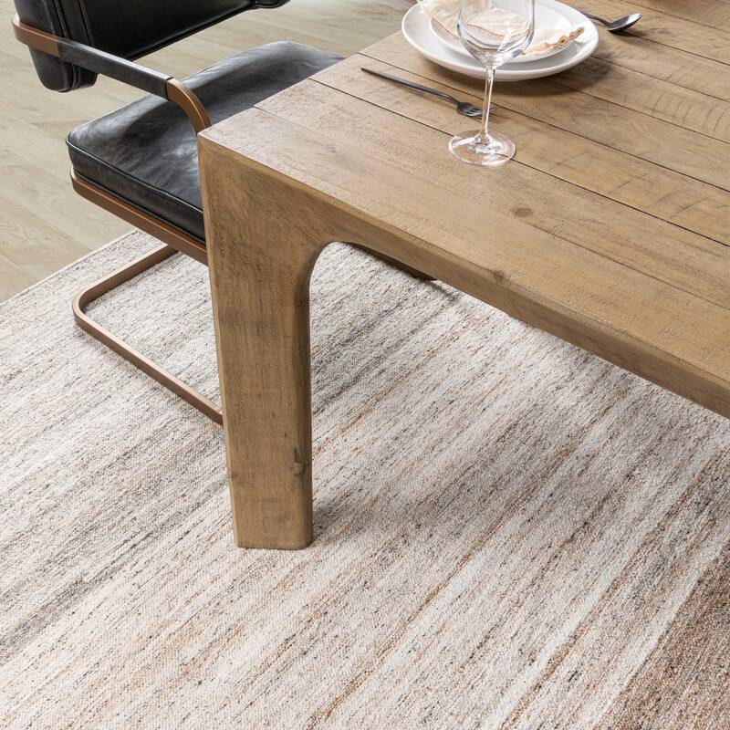 Classic Home Crest 78" Reclaimed Pine Wood Dining Table in Natural
