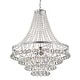 preview thumbnail 10 of 10, Chrome 7-Light Empire Four Tier Chandelier with Crystal