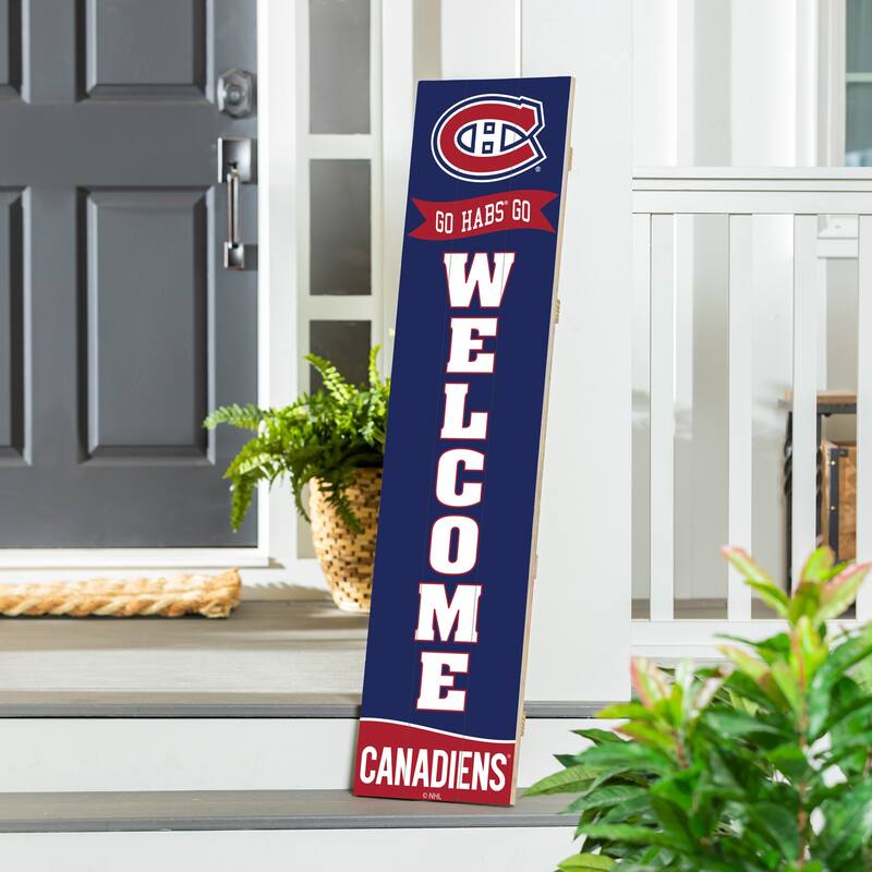 47" Porch Leaner Welcome Wall Sign, Montreal Canadiens