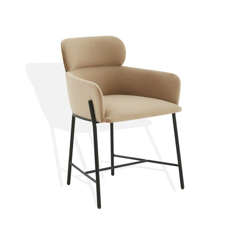 SAFAVIEH Couture Zuhal Dining Chair (Fully Assembled) - 21.9" W x 20.7" L x 30.1" H - 22Wx21Dx30H