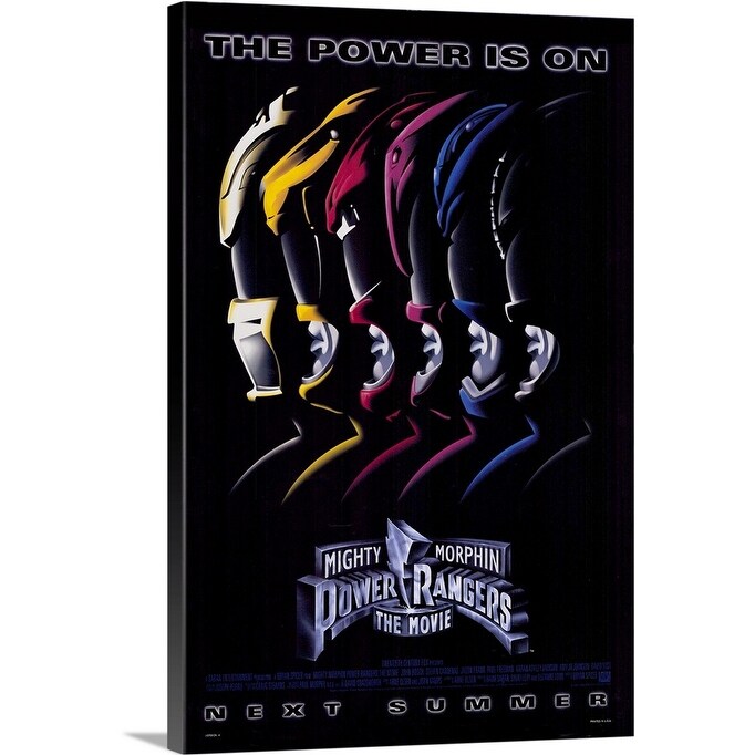 Shop Mighty Morphin Power Rangers The Movie 1995 Canvas Wall