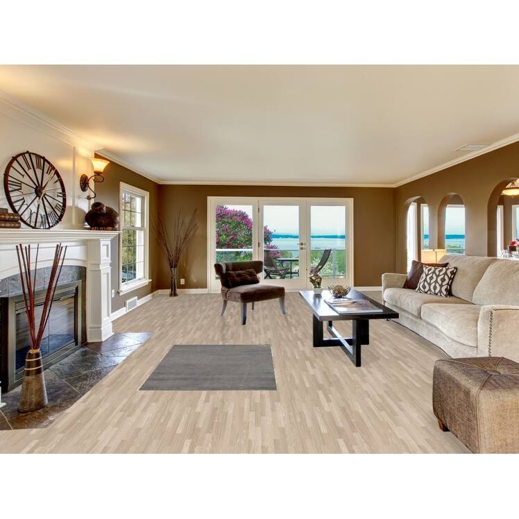 Gray Modern Gabbeh Oriental Foyer Rug Hand-Knotted Solid Wool Carpet - 3'3"x 4'10"