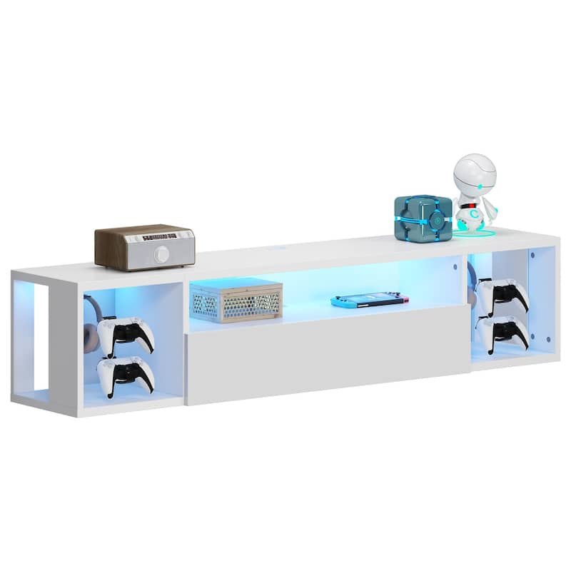 TV Gaming Console with Hidden Storage Cabinet