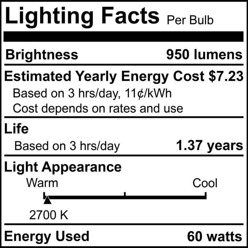 Bulbrite Pack of (4) 100 Watt Dimmable Half Chrome G40 Incandescent Light Bulbs with Medium (E26) Base, 2700K Warm White Light