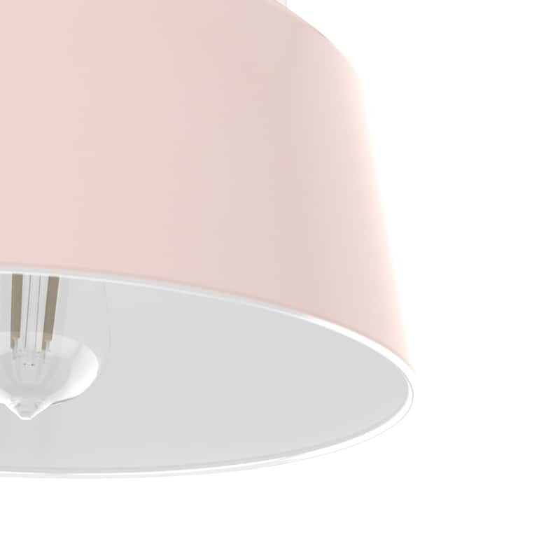 Hunter Cranbrook 1-Light Flush Mount Ceiling Light - Bathroom, Office, Hall, Kitchen - Mid-Century Modern - Damp Rated!