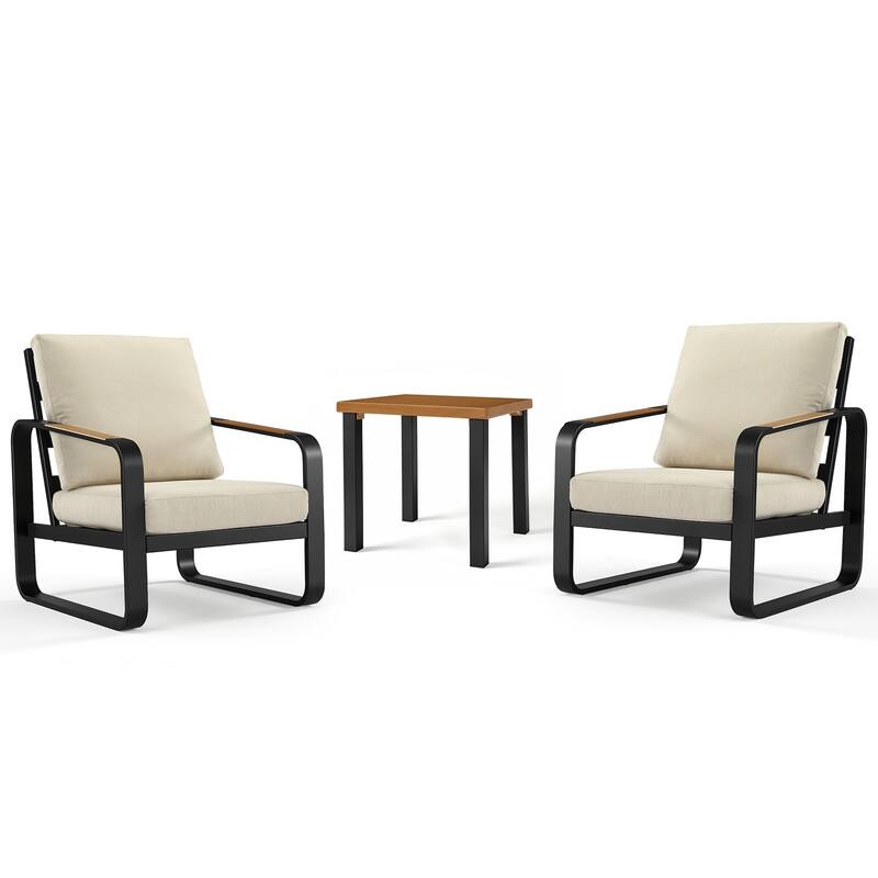 Outdoor Patio Conversation Sofa Set with Cushions