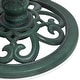preview thumbnail 9 of 7, Alpine Corporation 28" Tall Outdoor Birdbath with Scrollwork Decoration Yard Statue