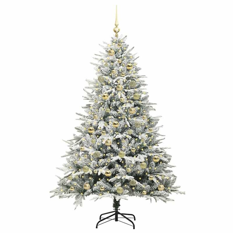 vidaXL Artificial Christmas Tree Green PVC