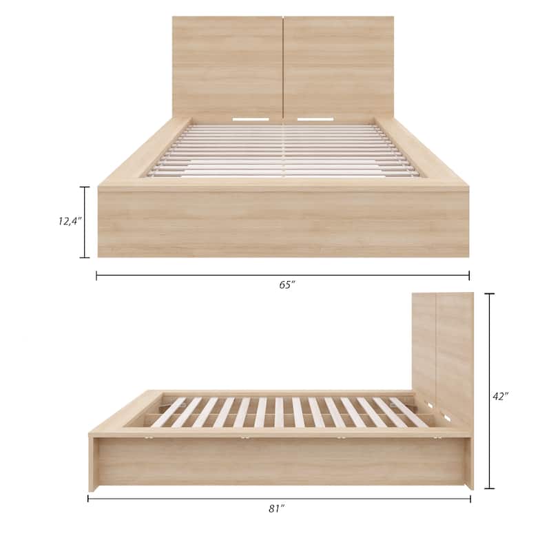 James Platform Bed with Headboard