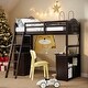 preview thumbnail 2 of 10, Multifunctional Design Bed Bunk Bed Twin Size Loft Bed House Bed Kids Bed