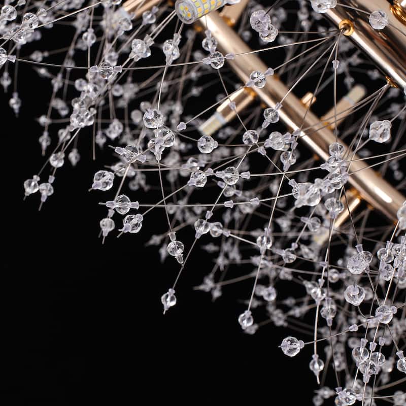 12/20-Light Modern Firework Dandelion Crystal Chandelier(Bulb Included)