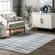 preview thumbnail 44 of 57, Nuloom Tristan Contemporary Waves Area Rug 4' x 6' - Blue
