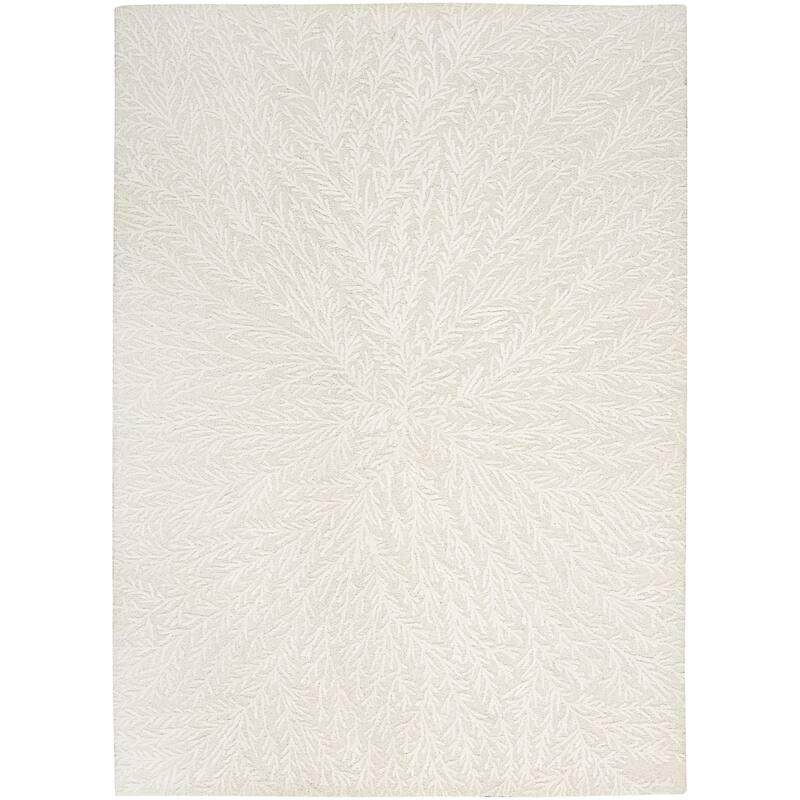 Michael Amini Star Contemporary Textured Botanical Abstract Glam Area Rug