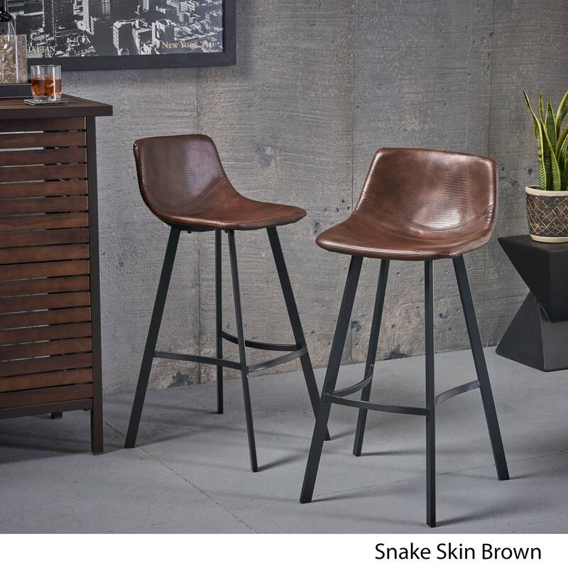 Dax 30-inch Faux Leather Barstool (Set of 2) by Christopher Knight Home