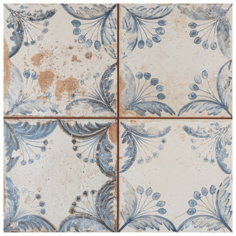 Merola Tile Artisan Oldker 13" x 13" Ceramic Floor and Wall Tile
