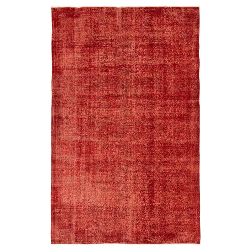 ECARPETGALLERY Hand-knotted Color Transition Dark Red Wool Rug - 5'11 x 10'1 - Dark Red - 5'11 x 10'1