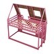 preview thumbnail 6 of 9, Kid Bed Frame Twin Size Wood House Bunk Bed with Ladder and Climbing Ramp