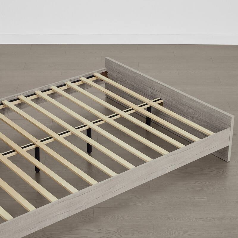 Spruce & Spring Scout 3-Piece Solid Wood Bed Set with Platform Bed Frame and 2 Nightstands