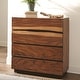 preview thumbnail 8 of 7, Natural Live Edge Design Two-Tone Exotic Mahogany Wood Bedroom Collection Chest Only