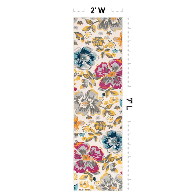 World Rug Gallery Modern Floral Design Area Rug