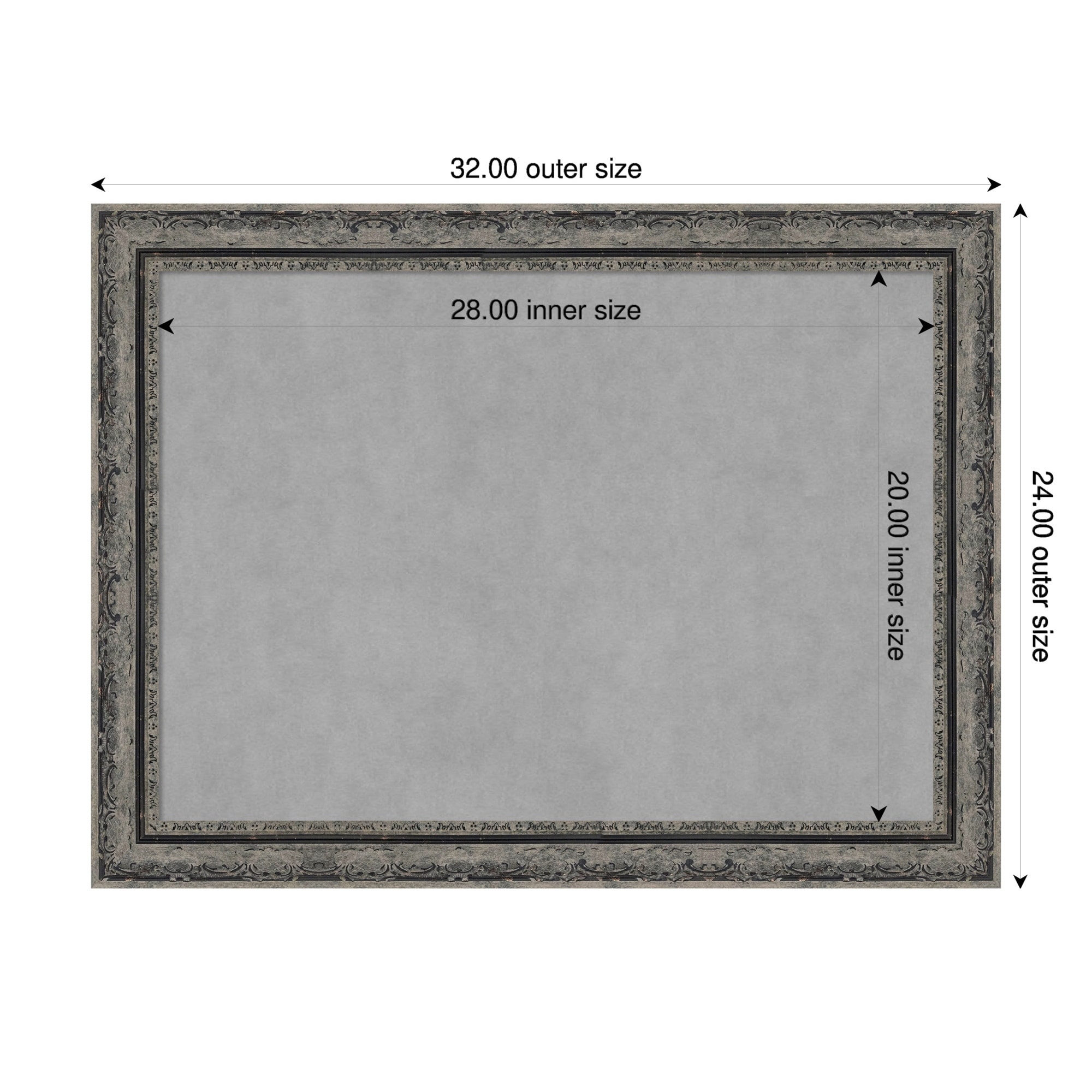 Amanti Art Filigree Gloss Black Framed