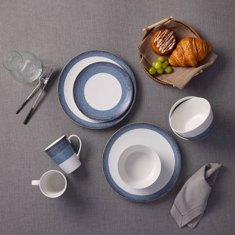 Noritake Colorscapes Layers Set Of 4 Mugs, 12 Oz.