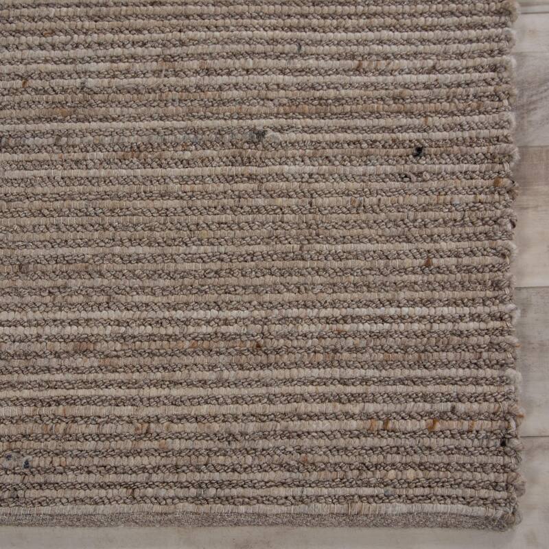 Alora Decor Nolan Hand-woven Brown Wool Rug