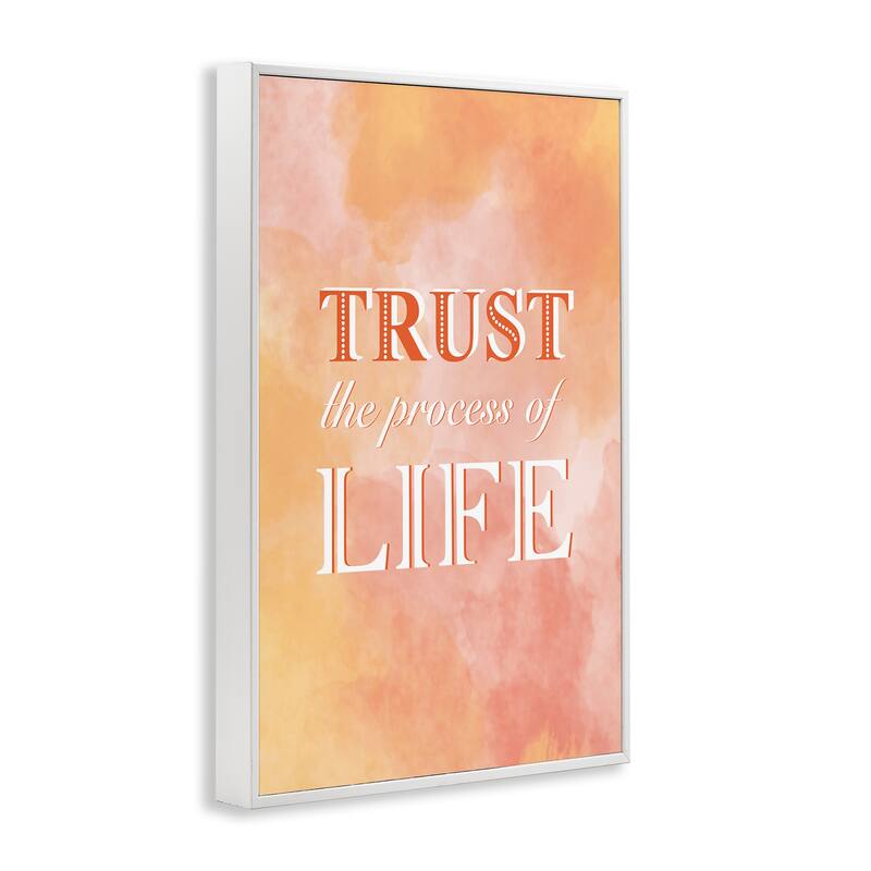 Stupell Trust The Process Of Life Framed Giclee Art Design By Martina Pavlova