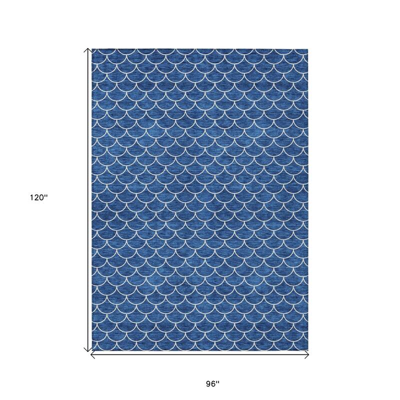 HomeRoots Geometric Transitional Rectangle Outdoor Rug