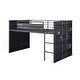 preview thumbnail 5 of 10, Twin Size Metal Loft Bed with Slide for Kids, Boys and Girls, Bedroom