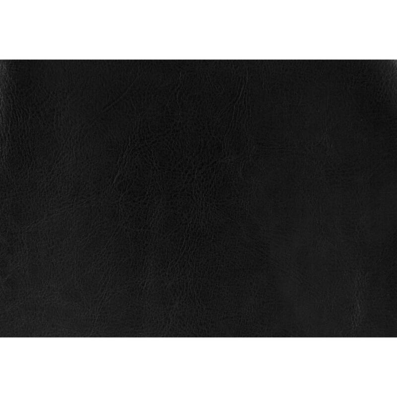 Versatile Nightstand with 2 Drawers, Upholstered in Black Leather-Look Fabric, Chrome Drawer Knob