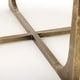 preview thumbnail 16 of 16, Atticus Black Wood and Antiqued Gold Metal Coffee Table
