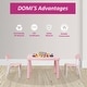 preview thumbnail 3 of 3, 3 Piece Kids Table and Chair Set, Toddler Set, Children Activity Tablefor Reading, Preschool, Drawing, Toddler, Playroom