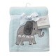 preview thumbnail 2 of 2, Bedtime Originals Jungle Fun Blue/Gray Safari Elephant Baby Blanket