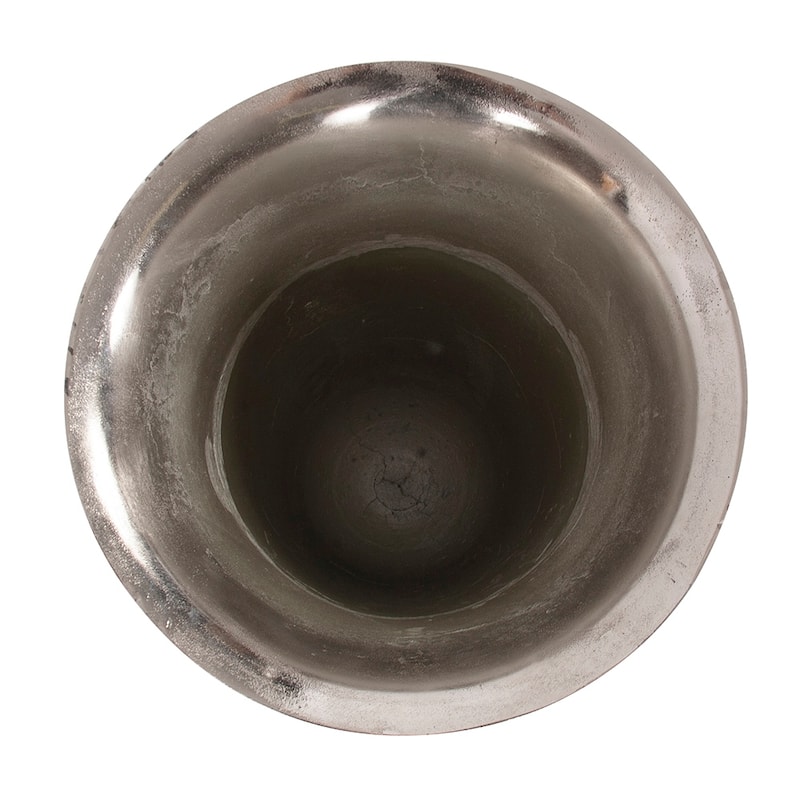 Allan Andrews Silver Aluminum Footed Oversized Vase, Large