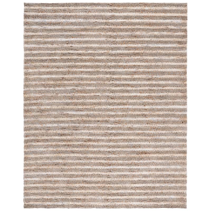 SAFAVIEH Hand-Loomed Natural Fiber Yvana Casual Jute Rug - 8' x 10' - Sage/Bleach