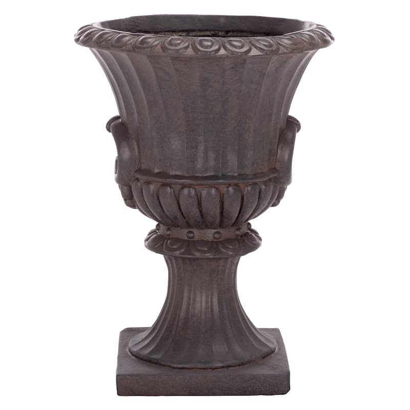 SAFAVIEH Outdoor Living Arden Planter Pot - 11"W x 11"D x 15"H - Brown