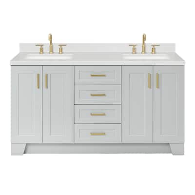 Ariel Q066DCQRVO Taylor 66" Free Standing Double Basin Vanity Set with