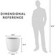 preview thumbnail 40 of 59, Kante 18 Inch Dia Round Concrete Planter, Indoor Outdoor Large Plant Pot