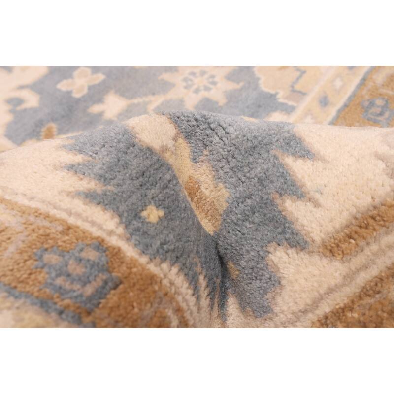ECARPETGALLERY Hand-knotted Royal Oushak Light Denim Blue Wool Rug - 8'1 x 9'11