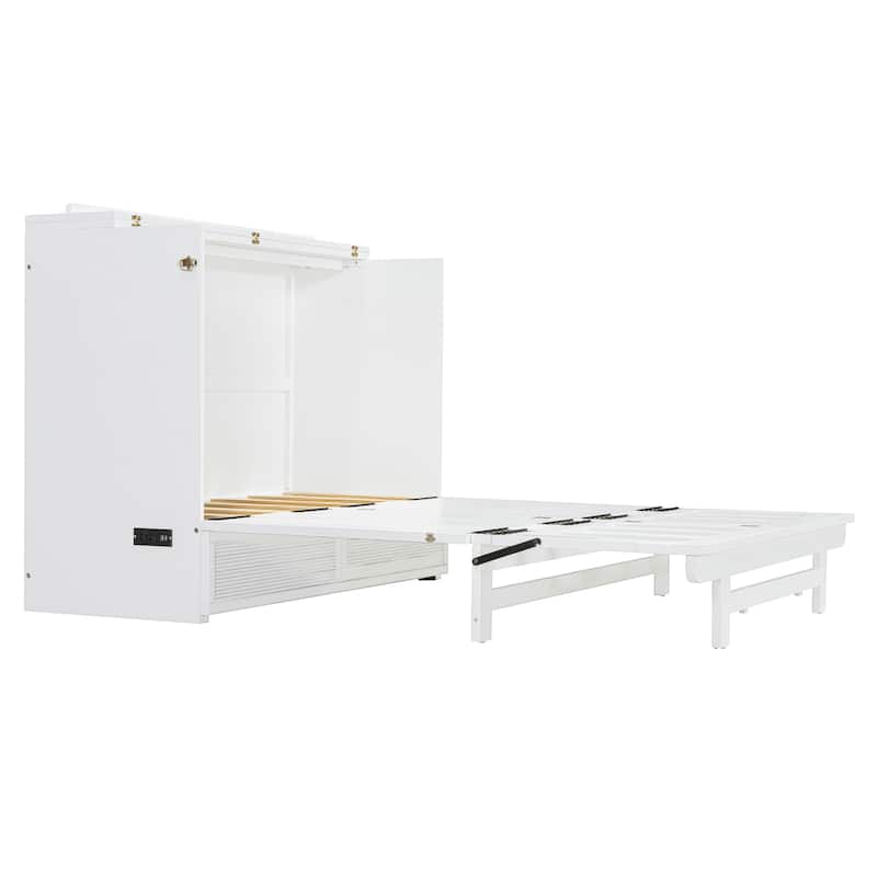 Full Size Murphy Bed with Large Drawer