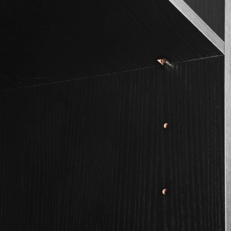 47.2" Space-Saving Bathroom Vanity with Resin Sink, 2 Doors & 6 Drawers, Soft-Close Hardware