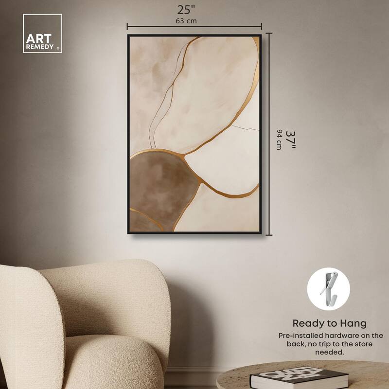 Taupe Terrain I Canvas by Art Remedy