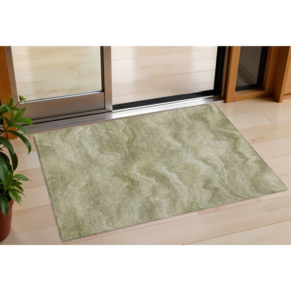 HomeRoots Abstract Transitional Rectangle Outdoor Rug
