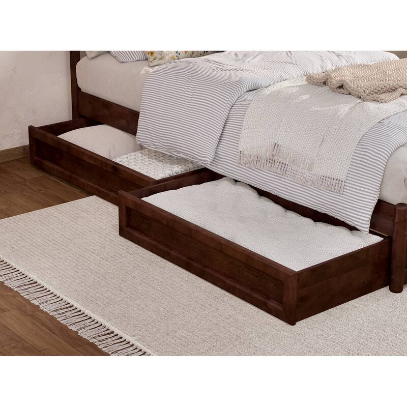 Andorra Platform Bed with Panel Footboard and Storage Drawers