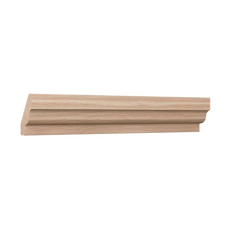 WM60: 1-2/5-in H x 1-in P x 1-3/4-in F x 96-in L Americraft Solid Hardwood Stain Grade Crown Moulding
