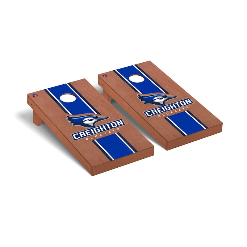 Creighton Bluejays Rosewood Cornhole Board Set
