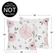 preview thumbnail 4 of 4, Sweet Jojo Designs Blush Pink Grey Boho Floral Girl 18in Decorative Accent Throw Pillow Cover Set of 2 Bohemian Farmhouse Shabby