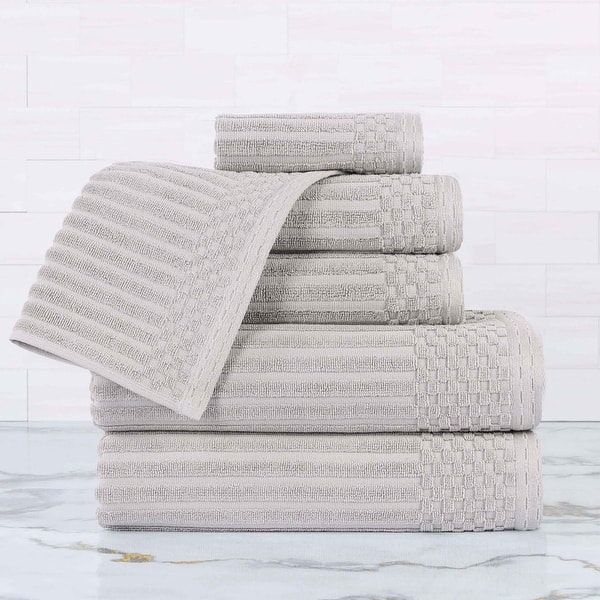 slide 2 of 99, Superior Soho Ribbed Cotton 6-Piece Assorted Towel Set
